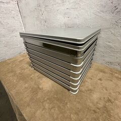 EBM アルミ製 バット 大 40 400×300×40 6個セット Y1440 EBM アルミ製 バット 大 40 400×300×40 アルミバット トレー 6個