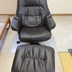 オットマン付き　1人用リクライニングソファー