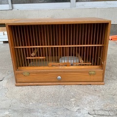 木製鳥かご　竹づくり　レトロ　温かみあり　頑丈　雛鳥　オブジェ　...