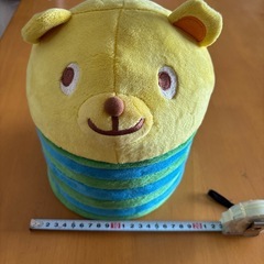 直径19センチくらいのクマのぬいぐるみの小物入れ