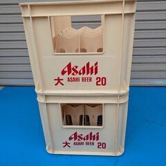 せいゆう　アサヒビールコンテナケース（中びん20本用）6個セット Yahoo!オークション -「アサヒビール ケース」(アンティーク