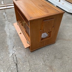 木製鳥かご　竹づくり　レトロ　温かみあり　頑丈　雛鳥　オブジェ　風流　飾り物　障子張り　高級品
の画像