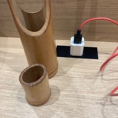 竹の花瓶の画像