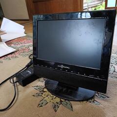 液晶テレビ DVD 再生機能内蔵　赤白黄色の端子付き　ブラウン管テレビ