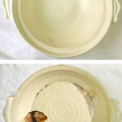 【2個入り/在庫3セット】土鍋 10号 浅型 5～6人用 華山 耐熱鍋 口径約30㎝ 検) 厨房 キッチン 料理 台所 調理 業務用 団体 忘年会 陶器の画像