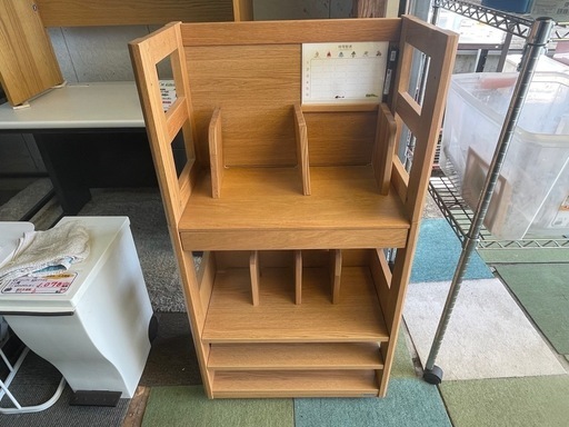 【リサイクルサービス八光】幅42.4㎝　ベージュ　木製ランドセルラック