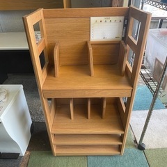 【リサイクルサービス八光】幅42.4㎝　ベージュ　木製ランドセルラック