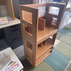 【リサイクルサービス八光】幅42.4㎝　ベージュ　木製ランドセルラックの画像
