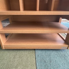 【リサイクルサービス八光】幅42.4㎝　ベージュ　木製ランドセルラックの画像