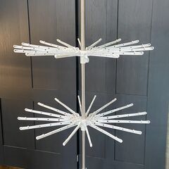 美品 物干しスタンド 室内用 パラソルハンガー 