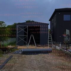 現地組立式1棟 72㎡ 事務所 プレハブ ユニットハウス セルフ コンテナ メーカー スーパー 事務所倉庫 建設労働者寮 仮設住宅，軽量鉄骨住宅の画像