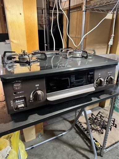 E1447   ガスコンロ　LPガス用　パロマ　左強火　2020年