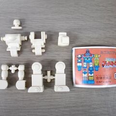 昭和レトロ バンダイ 六神合体ゴッドマーズ 3号 マジンウラヌス 未組立 ガチャ ミニプラ レア おまけ付(2号マジンスフィンクス）苫小牧西店の画像