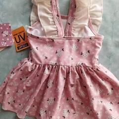新品　サイズ90cm　女児ワンピース水着の画像