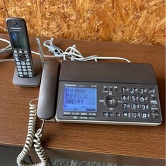 E1503   電話機　FAX 子機付き　Panasonic パ...