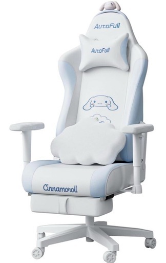 【新品未開封】オートフル AutoFull×シナモロール ゲーミングチェア①