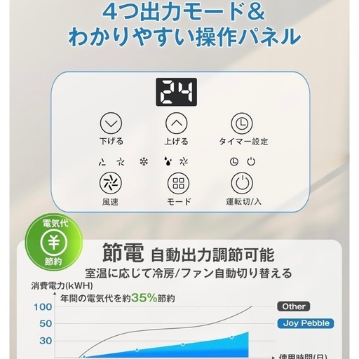 2025年式 最終値下げ済【ギャン冷え！】【ノンドレン式】3in1エアコン スポットクーラー 省エネ650W 冷房能力2.0kW 6-