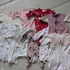 ９着50-60 ロンパース　ベビー　新生児　まとめ売り