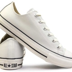 本革コンバースCHUCK TAYLOR 白29cmの画像