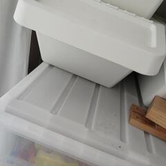 【再募集】イケア　蓋付き収納ケース　大小2個ずつセットで差し上げますの画像