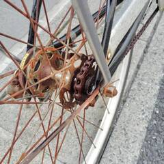 【中古】マルキン自転車　スクリーム　自転車　シティ軽快車　ブラック　変速なし　27型の画像