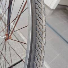 【中古】マルキン自転車　スクリーム　自転車　シティ軽快車　ブラック　変速なし　27型の画像