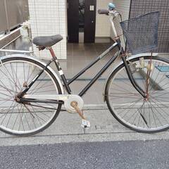 【中古】マルキン自転車　スクリーム　自転車　シティ軽快車　ブラッ...