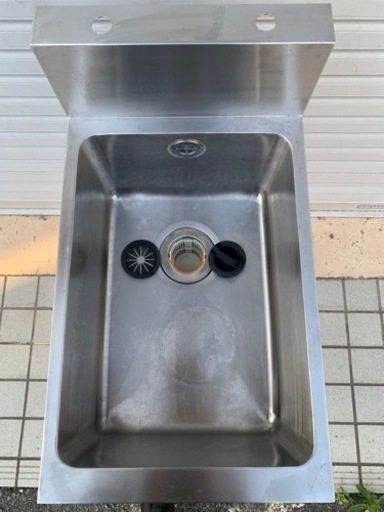 ⑦業務用ステンレスシンク 幅390mm 飲食店