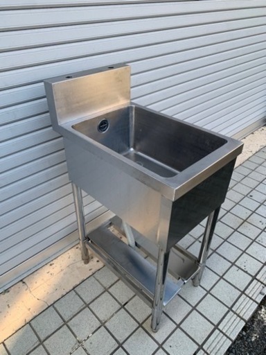 ⑦業務用ステンレスシンク 幅390mm 飲食店