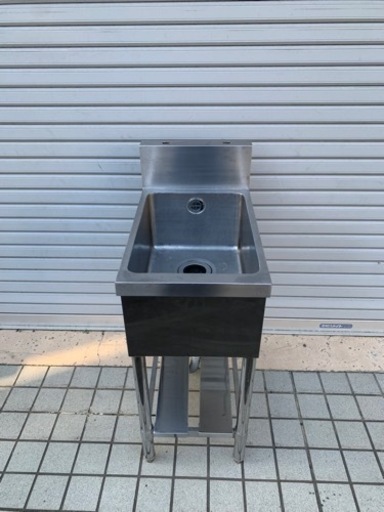 ⑦業務用ステンレスシンク 幅390mm 飲食店
