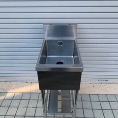 ⑦業務用ステンレスシンク 幅390mm 飲食店