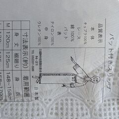 着物スリップパット付き　ｌサイズ　ワンピースタイプの画像