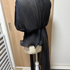 グレイスフルスマイル☆シアーアシンメトリーワンピース☆ブラック黒の画像