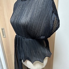 グレイスフルスマイル☆シアーアシンメトリーワンピース☆ブラック黒の画像