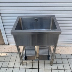 ⑧業務用ステンレスシンク　幅600mm 飲食店