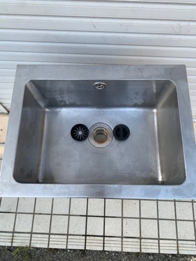 ⑧業務用ステンレスシンク　幅600mm 飲食店