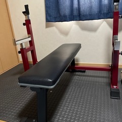 バーベルラックとベンチのセット