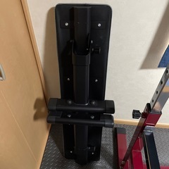 バーベルラックとベンチのセットの画像