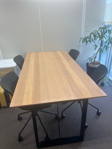 【金額、取引希望場所変更、椅子セット！】ミーティングテーブル　ダイニングテーブル　オフィス