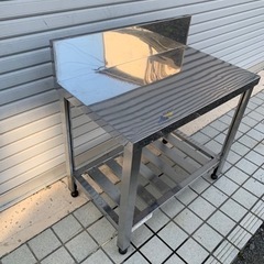 ⑨業務用ステンレス作業台 幅750mm 飲食店の画像