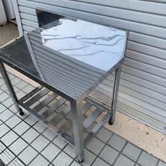 ⑨業務用ステンレス作業台 幅750mm 飲食店の画像