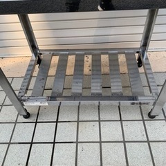 ⑨業務用ステンレス作業台 幅750mm 飲食店の画像