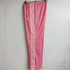 アディダスジャージパンツ🔴レディースXLピンクの画像