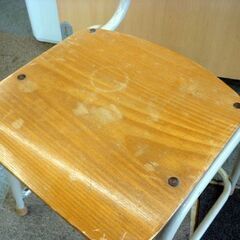 ☆学習机 椅子付き 学校用デスク 幅650mm 奥行450mm 高さ700mm いす 5号サイズ イス 適応身長165cm 学習塾 小学校 札幌 北20条店の画像