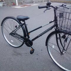 27インチ　黒　シティサイクル