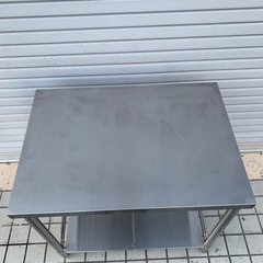 12 業務用ステンレス作業台　幅850 飲食店の画像