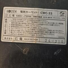３畳ホットカーペットジャンク品の画像