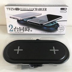 【未使用品】TWIN ワイヤレスチャージャー 2台同時充電 ワイ...