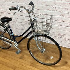 【大人用】整備済中古自転車 ブリヂストン 27型ロングティーンデラックスチェーンL型 ネイビー色 <自転車のオオムラ 静岡店> の画像