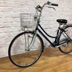【大人用】整備済中古自転車 ブリヂストン 27型ロングティーンデラックスチェーンL型 ネイビー色 <自転車のオオムラ 静岡店> の画像